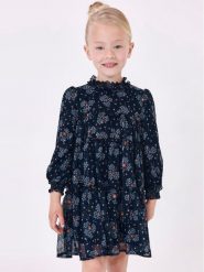 Mayoral Sukienka codzienna 4.920 Granatowy Regular Fit. Niebieskie sukienki dziewczęce Mayoral, bez wzorów, z syntetyku, bez ramiączek, proste. Za 129.99 zł.