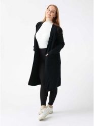 Zwillingsherz Kardigan "Jessi" w kolorze czarnym rozmiar: S/M. Czarne kardigany damskie Zwillingsherz, m, bez wzorów. Za 208.99 zł.