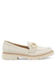 Clara Barson Lordsy EVELINNE WS5885-01 Écru. Półbuty damskie Clara Barson, bez wzorów, ze skóry, bez obcasa, bez zapięcia. Za 129.99 zł.