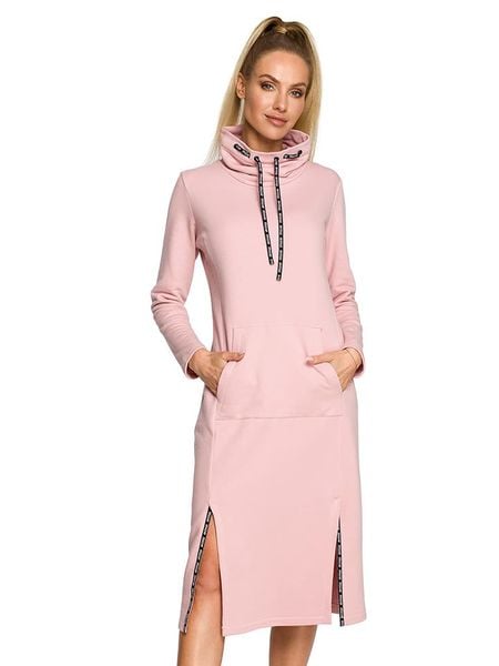 Made of emotion Sukienka w kolorze jasnoróżowym rozmiar: S. Różowe sukienki damskie Made Of Emotion, bez wzorów, bez ramiączek. Za 218.95 zł.