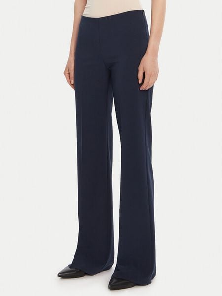 Rinascimento Spodnie palazzo CFC0125425003 Granatowy Wide Leg. Niebieskie spodnie materiałowe damskie Rinascimento, bez wzorów, z materiału. Za 219.99 zł.