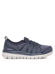 Skechers Sneakersy Graceful-Soft Soul 100692/NVY Granatowy. Niebieskie obuwie sportowe damskie Skechers, z materiału, bez zapięcia. W wyprzedaży za 239.99 zł.