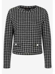 More & More Sweter w kolorze czarno-białym rozmiar: 36. Białe swetry klasyczne damskie More & More, bez kołnierzyka. Za 140.95 zł.