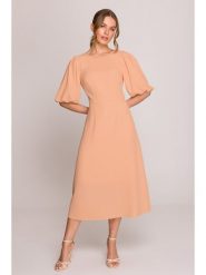 Stylove Sukienka w kolorze pomarańczowym rozmiar: S. Pomarańczowe sukienki damskie Stylove, bez wzorów, bez ramiączek. Za 305.45 zł.