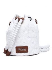 Max Mara Torebka 2616511029650 Biały. Białe torebki klasyczne damskie Max Mara, z materiału, bez dodatków. Za 739.99 zł.