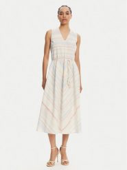 TWINSET Sukienka letnia 251LM2JAA Błękitny Loose Fit. Niebieskie sukienki damskie Twinset, bez wzorów, z bawełny, bez ramiączek. Za 1,139.00 zł.