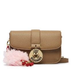 Torebka LOVE MOSCHINO. Brązowe listonoszki damskie Love Moschino, bez wzorów, bez dodatków. Za 949.99 zł.