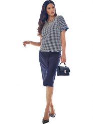 Heine Bluzka w kolorze czarno-białym rozmiar: 34. Czarne bluzki damskie Heine, bez wzorów, bez kołnierzyka, bez ramiączek. Za 104.99 zł.