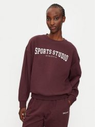 Athlecia Bluza Giannis W Crew Neck EA243363 Bordowy Regular Fit. Czerwone bluzy damskie Athlecia, bez wzorów, z bawełny, bez kaptura. Za 139.99 zł.