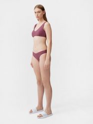 4F Dół od bikini damski XS. Czerwone bikini 4F, bez wzorów, z materiału. W wyprzedaży za 9.99 zł.
