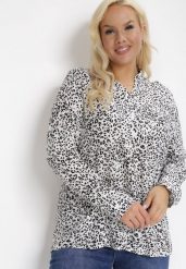 Biała Bluzka Eunite. Białe bluzki damskie Born2be, xl, bez wzorów, eleganckie, bez kołnierzyka, bez ramiączek. Za 59.99 zł.