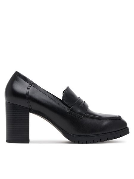 Lasocki Półbuty WB-GIADA-01C Czarny. Czarne czółenka damskie Lasocki, bez wzorów, ze skóry, bez obcasa, na obcasie. Za 259.99 zł.