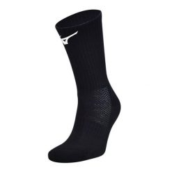 Skarpety Do Piłki Ręcznej Unisex Dla Dorosłych. Czarne skarpetki damskie Mizuno, bez wzorów. Za 37.99 zł.
