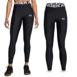 Legginsy termoaktywne damskie Under Armour HeatGear Rib szybkoschnące. Czarne legginsy damskie Under Armour, m, bez wzorów. Za 247.45 zł.
