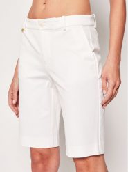 Lauren Ralph Lauren Szorty materiałowe Bsr-Btms 200661653 Biały Regular Fit. Białe szorty damskie Lauren Ralph Lauren, bez wzorów, z materiału. W wyprzedaży za 509.99 zł.