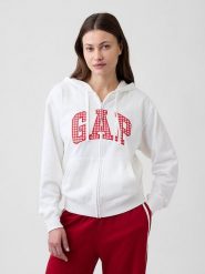 GAP Bluza w kolorze białym rozmiar: L. Białe bluzy damskie GAP, l, bez wzorów, bez kaptura. Za 86.95 zł.