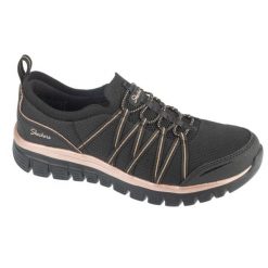 Buty SKECHERS GRACEFUL PURECRUSH Czarny. Czarne obuwie sportowe casual damskie Skechers, z syntetyku, bez zapięcia. Za 319.99 zł.