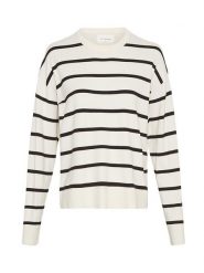 MOSS COPENHAGEN Sweter w kolorze kremowym rozmiar: XS/S. Brązowe swetry klasyczne damskie Moss Copenhagen, s, z wiskozy, bez kołnierzyka. Za 114.17 zł.