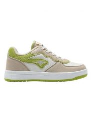 Kangaroos Sneakersy "K-CP Tipin OS" w kolorze beżowo-jasnozielonym rozmiar: 40. Brązowe obuwie sportowe damskie KangaROOS, bez zapięcia. Za 92.21 zł.
