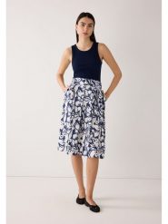 More & More Spódnica w kolorze granatowo-białym rozmiar: 34. Niebieskie spódnice damskie More & More, bez wzorów, z tkaniny, midi. Za 250.95 zł.