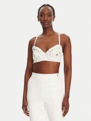 Elisabetta Franchi Biustonosz braletka RG00252E2 360 Biały Slim Fit. Białe biustonosze Elisabetta Franchi, bez wzorów, z syntetyku. Za 899.99 zł.
