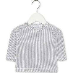 Koszulka w kolorze biało-granatowym. Białe koszulki i t-shirty dziewczęce Imps & Elfs, w kratkę, z okrągłym kołnierzem, z długim rękawem. W wyprzedaży za 42.95 zł.