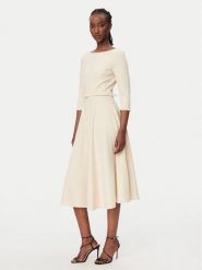 Rinascimento Sukienka koktajlowa CFC0127892003 Beżowy Regular Fit. Brązowe sukienki damskie Rinascimento, bez wzorów, z syntetyku, wizytowe, bez ramiączek. Za 699.99 zł.