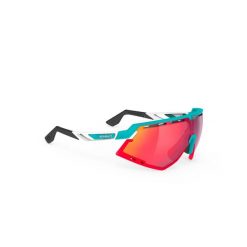Okulary Rudy Project DEFENDER EMERALD WHITE MATTE - Multilaser Red. Niebieskie okulary przeciwsłoneczne damskie Rudy Project. Za 850.65 zł.