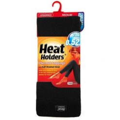 Legginsy damskie z uchwytami termicznymi, czarne. Czarne legginsy damskie HEAT HOLDERS, bez wzorów. Za 160.99 zł.