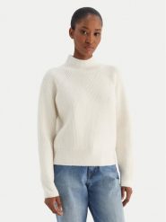 Calvin Klein Jeans Sweter Woolen Stitch LV044D372G Biały Regular Fit. Białe swetry klasyczne damskie Calvin Klein Jeans, s, z jeansu, bez kołnierzyka. Za 469.99 zł.