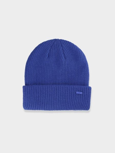 4F Czapka zimowa damska - niebieska S. Niebieskie czapki damskie 4F, na zimę, bez wzorów. W wyprzedaży za 4.99 zł.