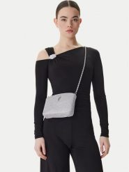 Guess Torebka J5BZ15 WG830 Srebrny. Szare torebki wieczorowe damskie Guess, z aplikacjami, z syntetyku, bez dodatków. Za 279.99 zł.