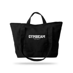 Torba fitness płócienna 30 l czarna Athletic Club. Czarne torby na laptopa GYMBEAM, bez wzorów, z bawełny. Za 75.90 zł.