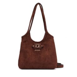 Torebka Guess. Brązowe torebki klasyczne damskie Guess, bez dodatków. Za 494.99 zł.