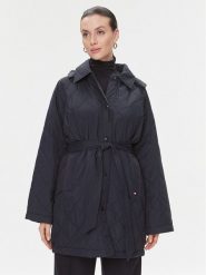 Tommy Hilfiger Kurtka przejściowa WW0WW40469 Granatowy Relaxed Fit. Niebieskie kurtki damskie Tommy Hilfiger, m, bez wzorów, z syntetyku, bez kaptura. Za 979.99 zł.