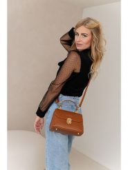 Lia Biassoni Skórzana torebka w kolorze jasnobrązowym - 23 x 16 x 12 cm rozmiar: onesize. Brązowe torebki klasyczne damskie Lia Biassoni, z materiału, przez ramię, bez dodatków. Za 260.99 zł.