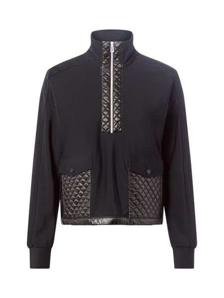 Marc Cain Bluza Kobiety czarny, 36. Czarne bluzy damskie Marc Cain, bez wzorów, z syntetyku, bez kaptura. Za 949.95 zł.