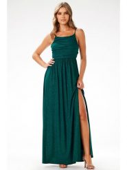 Awama Sukienka w kolorze zielonym rozmiar: XL. Zielone sukienki damskie Awama, bez wzorów, bez ramiączek. Za 148.96 zł.