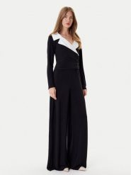 Joseph Ribkoff Kombinezon 253705 Czarny Wide Leg. Czarne sukienki damskie Joseph Ribkoff, bez wzorów, z syntetyku, bez ramiączek. Za 1,099.00 zł.