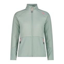 Kurtka hybrydowa damska CMP Fyntra. Czerwone kurtki damskie CMP, bez wzorów, bez kaptura. Za 467.19 zł.