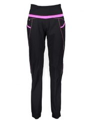 Crazy Spodnie funkcyjne w kolorze czarno-różowym rozmiar: M. Czarne spodnie dresowe damskie Crazy, m, bez wzorów, z materiału. Za 136.13 zł.