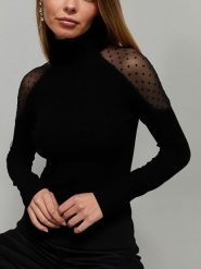 Milan Kiss Koszulka w kolorze czarnym rozmiar: XL. Czarne koszulki damskie Milan Kiss, xl, z aplikacjami, bez kołnierzyka, bez ramiączek. Za 113.99 zł.