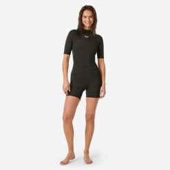 Krótka pianka surfingowa damska Roxy Prologue z neoprenu 2 mm. Brązowe kombinezony damskie Roxy, l, bez wzorów, z materiału, sportowe, bez kołnierzyka, bez ramiączek, długie. Za 529.99 zł.