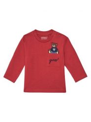 Guess Bluzka I4BI00 I3Z14 Czerwony Regular Fit. Czerwone t-shirty i koszulki chłopięce Guess, z aplikacjami, z bawełny, bez kołnierzyka, bez ramiączek. Za 59.99 zł.