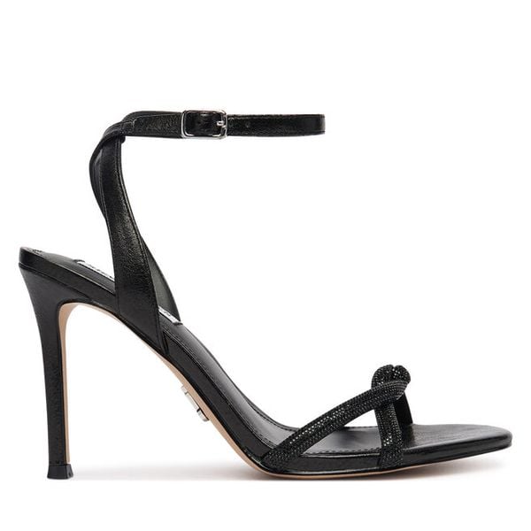 Sandały Steve Madden. Czarne sandały damskie Steve Madden, bez wzorów, bez obcasa, na szpilce, bez zapięcia. Za 360.99 zł.