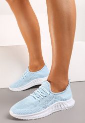 Niebieskie Buty Sportowe Tymagio. Niebieskie obuwie sportowe casual damskie Born2be, z jeansu. Za 39.99 zł.