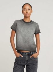 G-Star Koszulka w kolorze antracytowo-szarym rozmiar: XL. Czarne koszulki damskie G-Star, xl, bez wzorów, bez kołnierzyka, bez ramiączek. Za 104.89 zł.