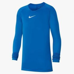 Koszulka Termoaktywna Juniorska Nike First Layer. Białe koszulki damskie Nike, bez wzorów, bez kołnierzyka, bez ramiączek. Za 89.99 zł.