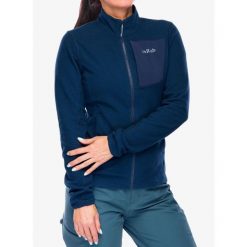 Bluza rozpinana damska Rab Tecton Jacket. Niebieskie bluzy damskie RAB, m, bez wzorów, bez kaptura. Za 282.99 zł.