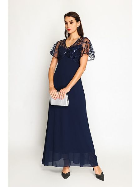 ASSUILI Sukienka w kolorze granatowym rozmiar: 34. Niebieskie sukienki damskie Assuili, bez wzorów, klasyczne, bez ramiączek. Za 170.87 zł.